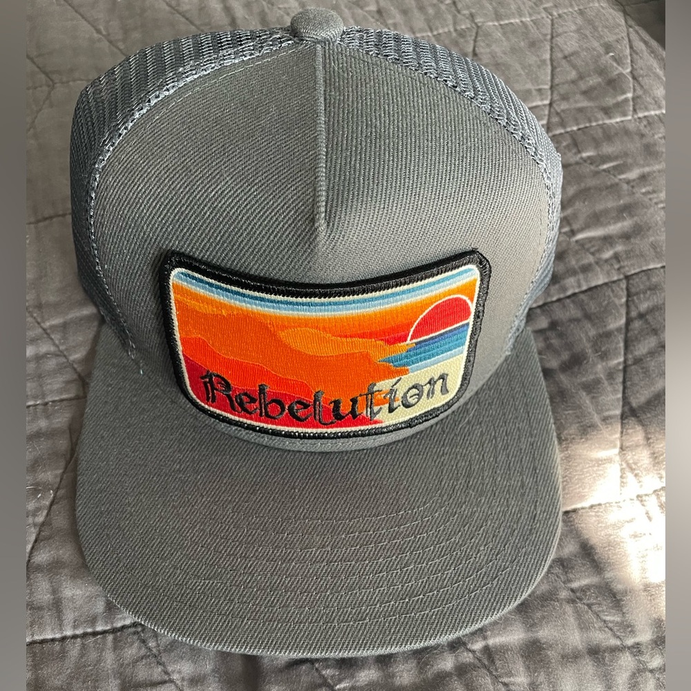 Gray Rebelution Trucker Hat